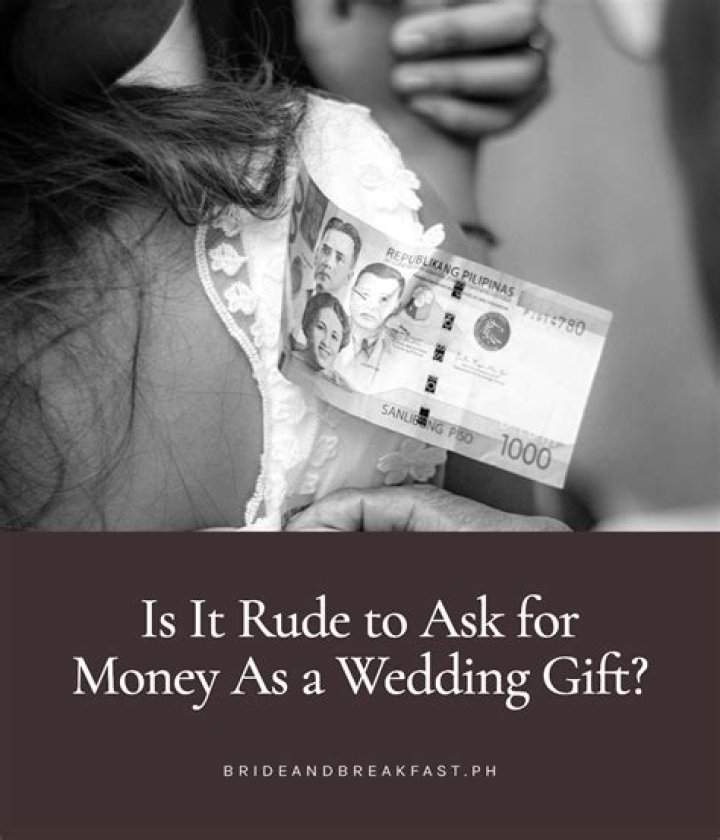 Is asking for money as a gift rude?