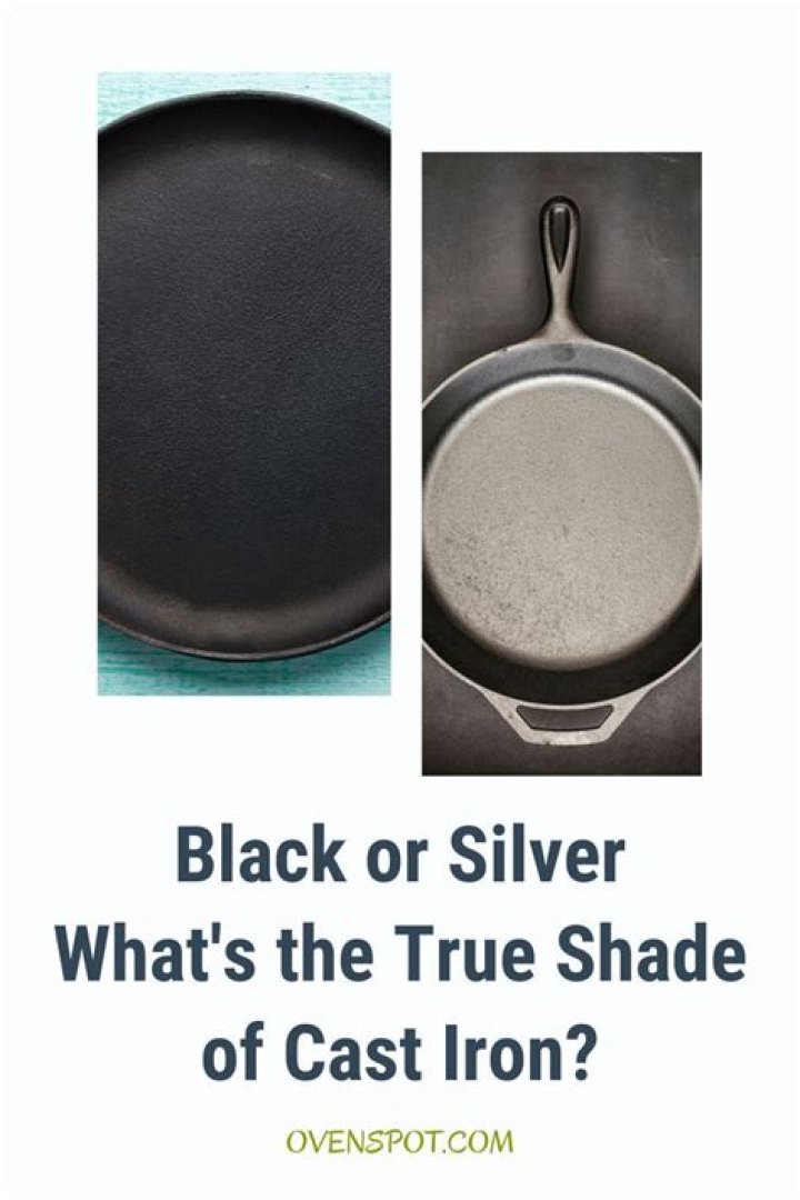 Is cast iron black or silver?