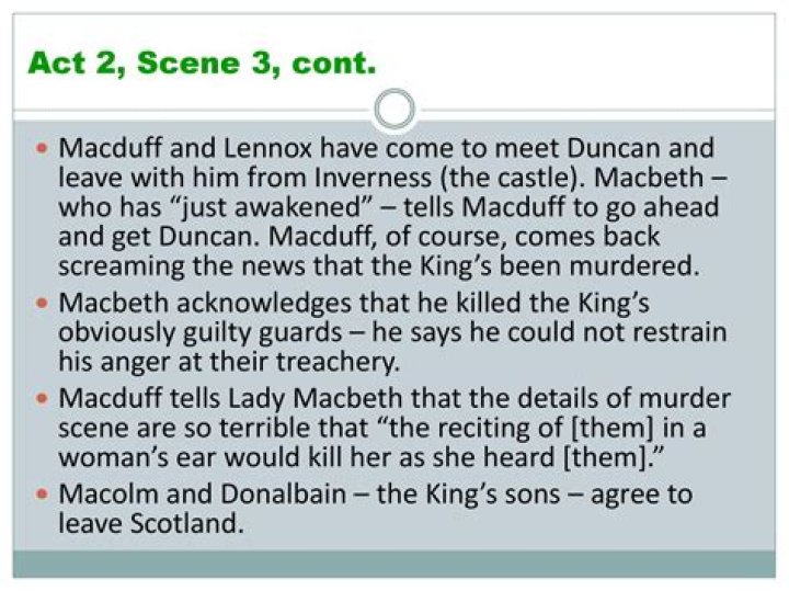 Is Macduff the son of Duncan?