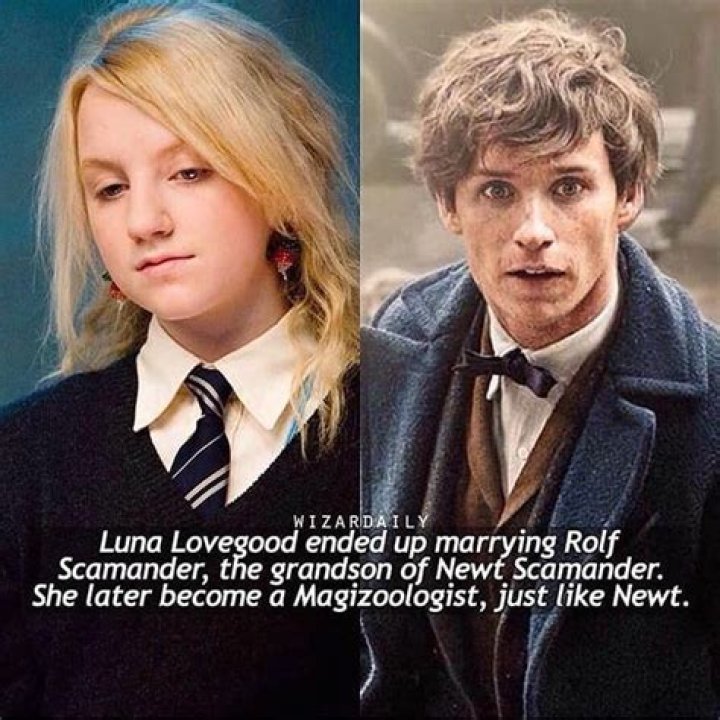 Is Newt Scamander related to Luna Lovegood?