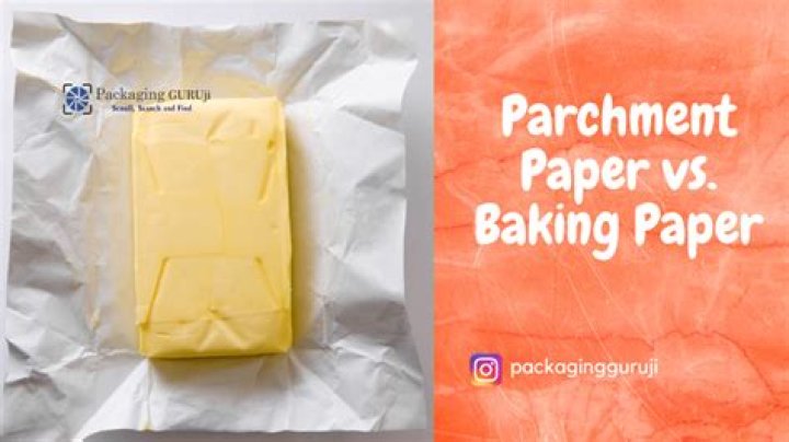Is parchment paper the same as baking paper?