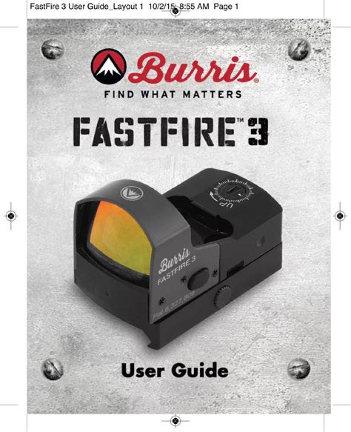 Is the Burris Fastfire 3 waterproof?