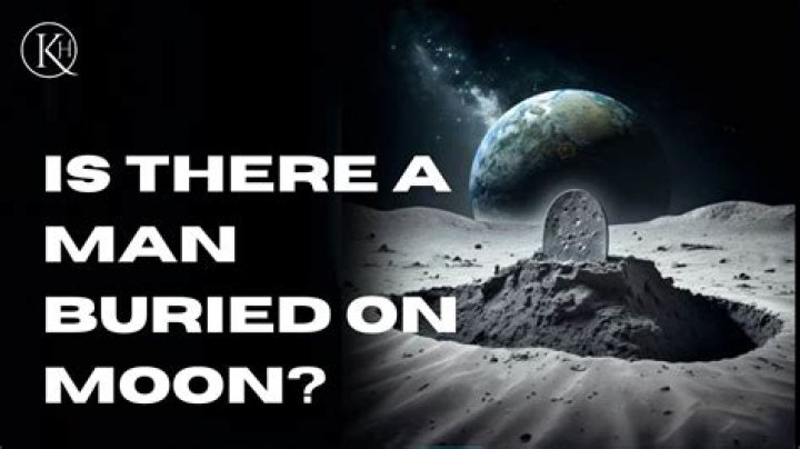 Is there a human buried on the moon?