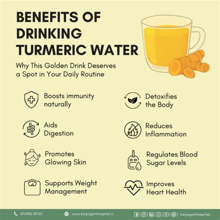 Is turmeric in hot water good for you?