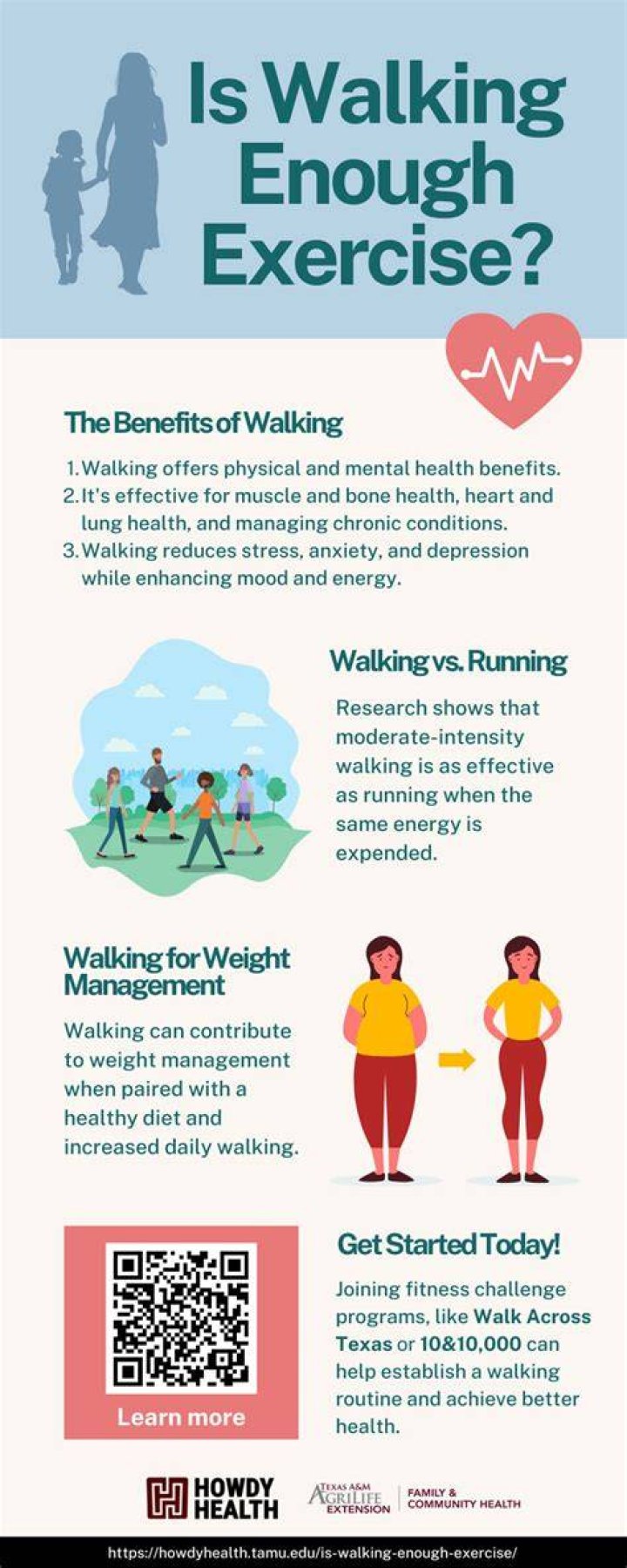 Is walking daily enough exercise?