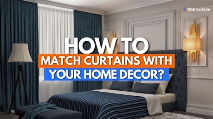 Should curtains match the walls?