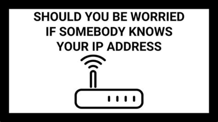 Should I be worried if someone has my IP address?