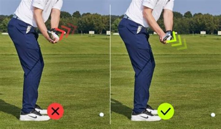 Should shoulders be open at Impact golf?
