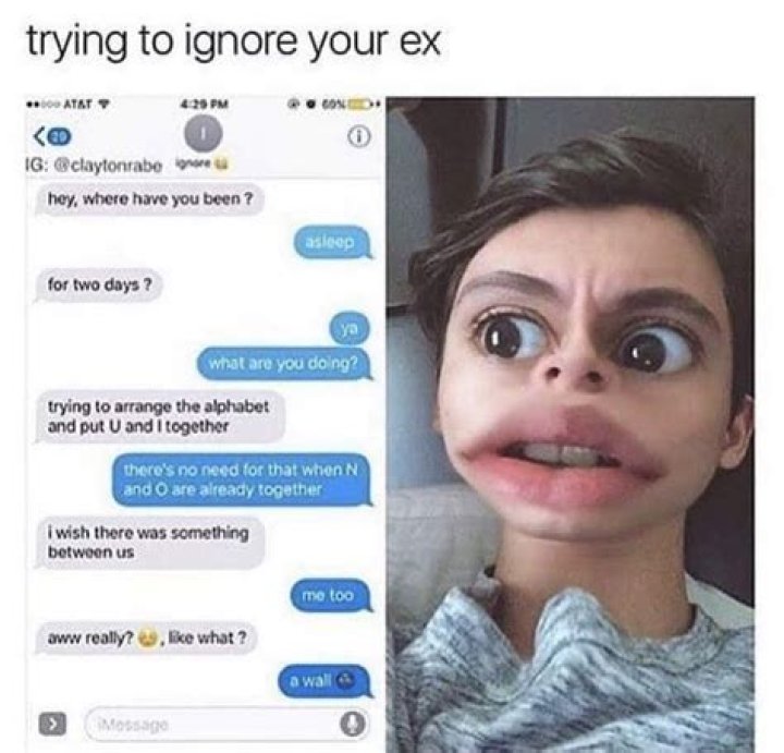 Should you ignore ex texts?