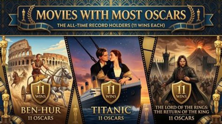 What 3 movies won 11 Oscars?