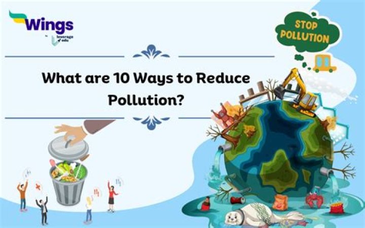 What are 10 ways to reduce pollution?