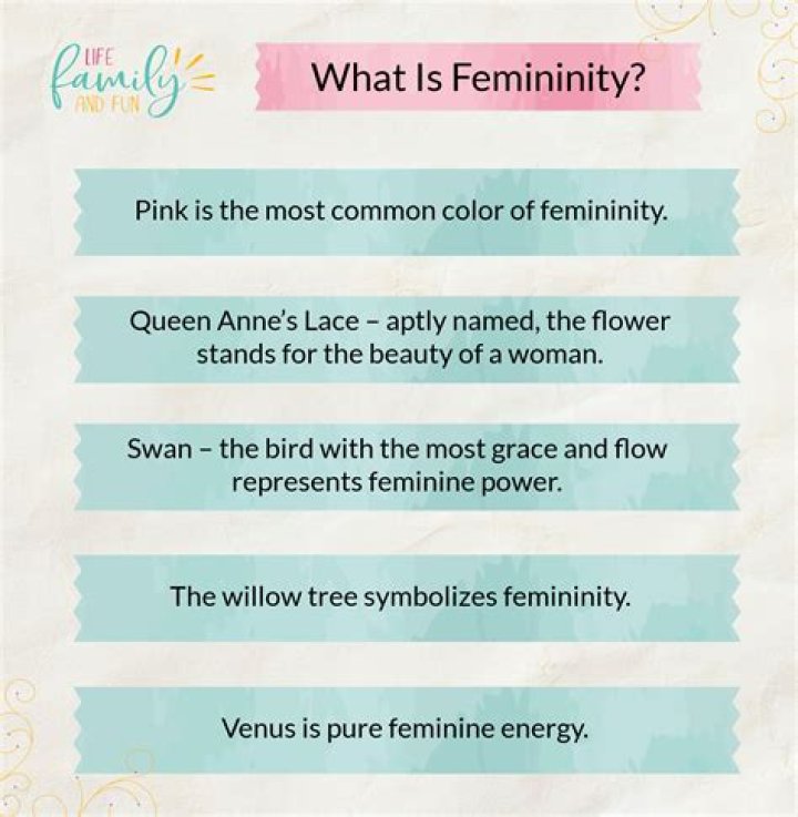 What are examples of feminine?