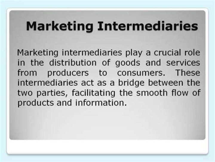 What are examples of intermediaries?