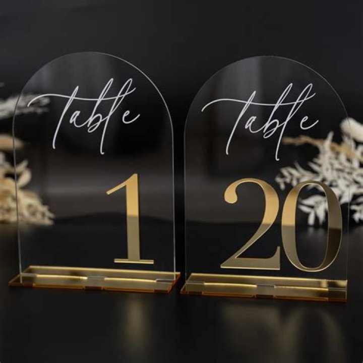 What are table numbers for at a wedding?