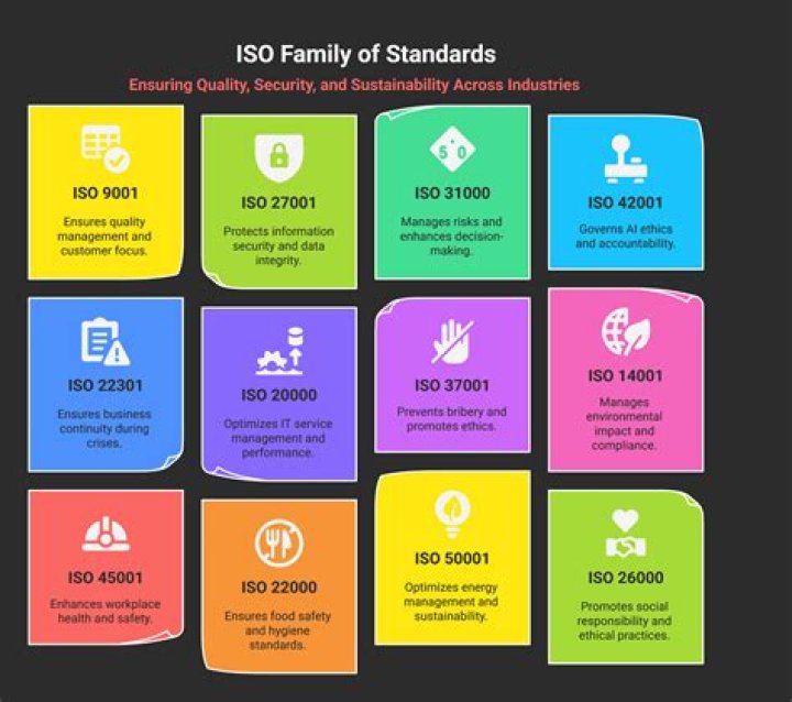 What are the 3 ISO standards?