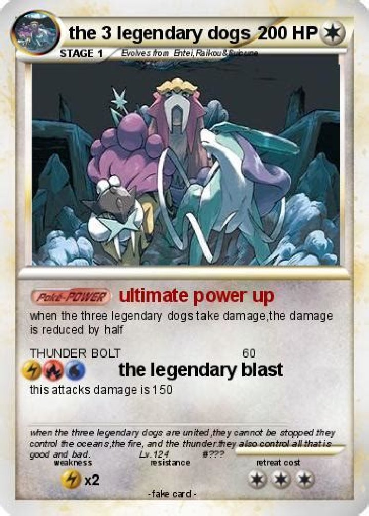 What are the 3 legendary dogs?