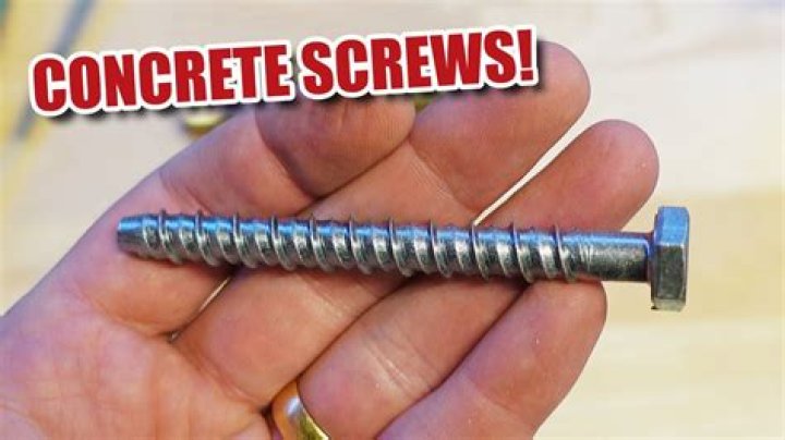 What are the best screws for concrete?