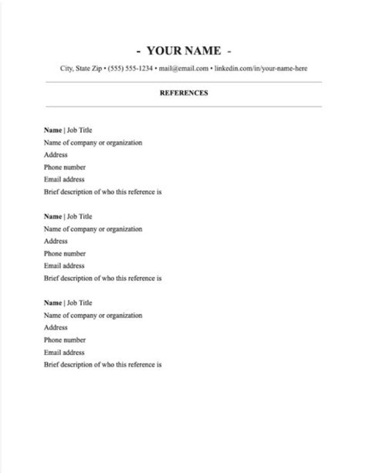 What are the example of references?