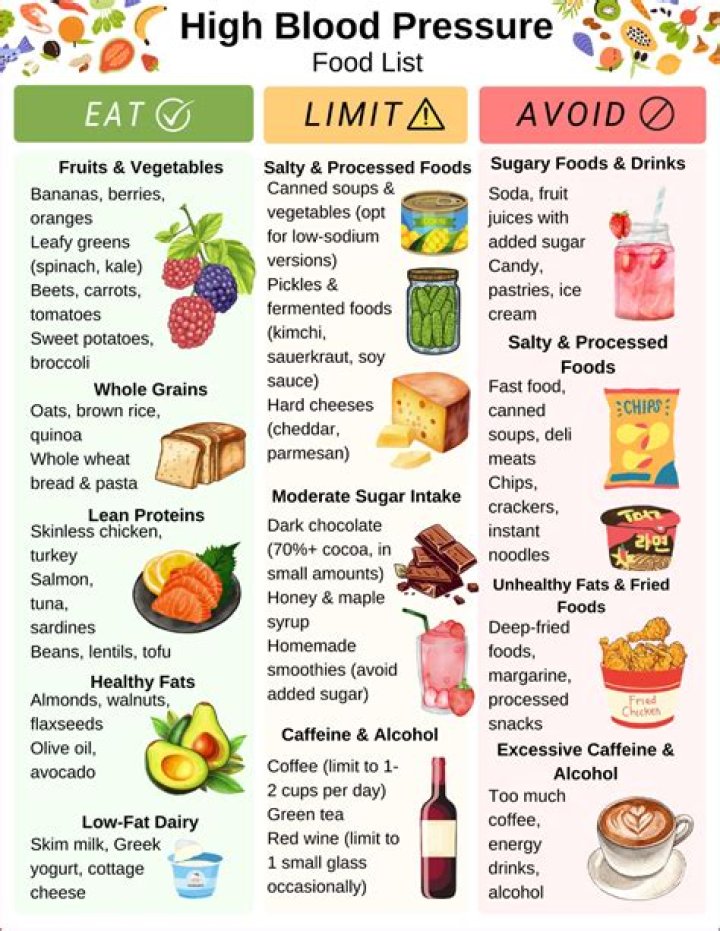 What are the foods to avoid for high blood pressure?