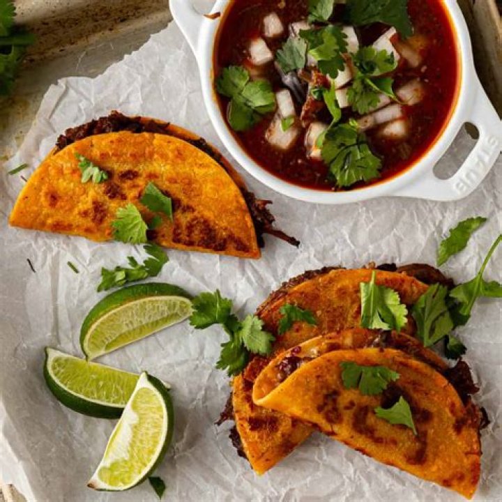 What are the orange tacos called?