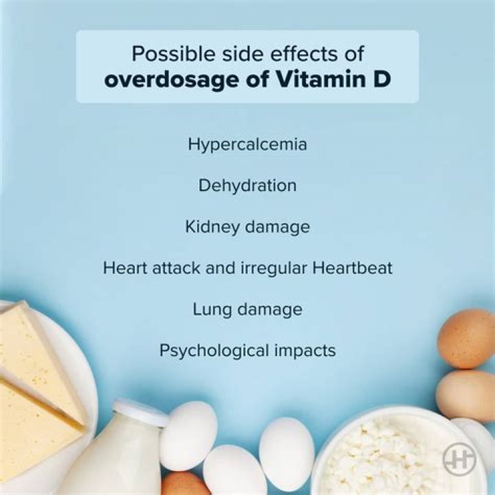 What are the side effects of too much vitamin D3?