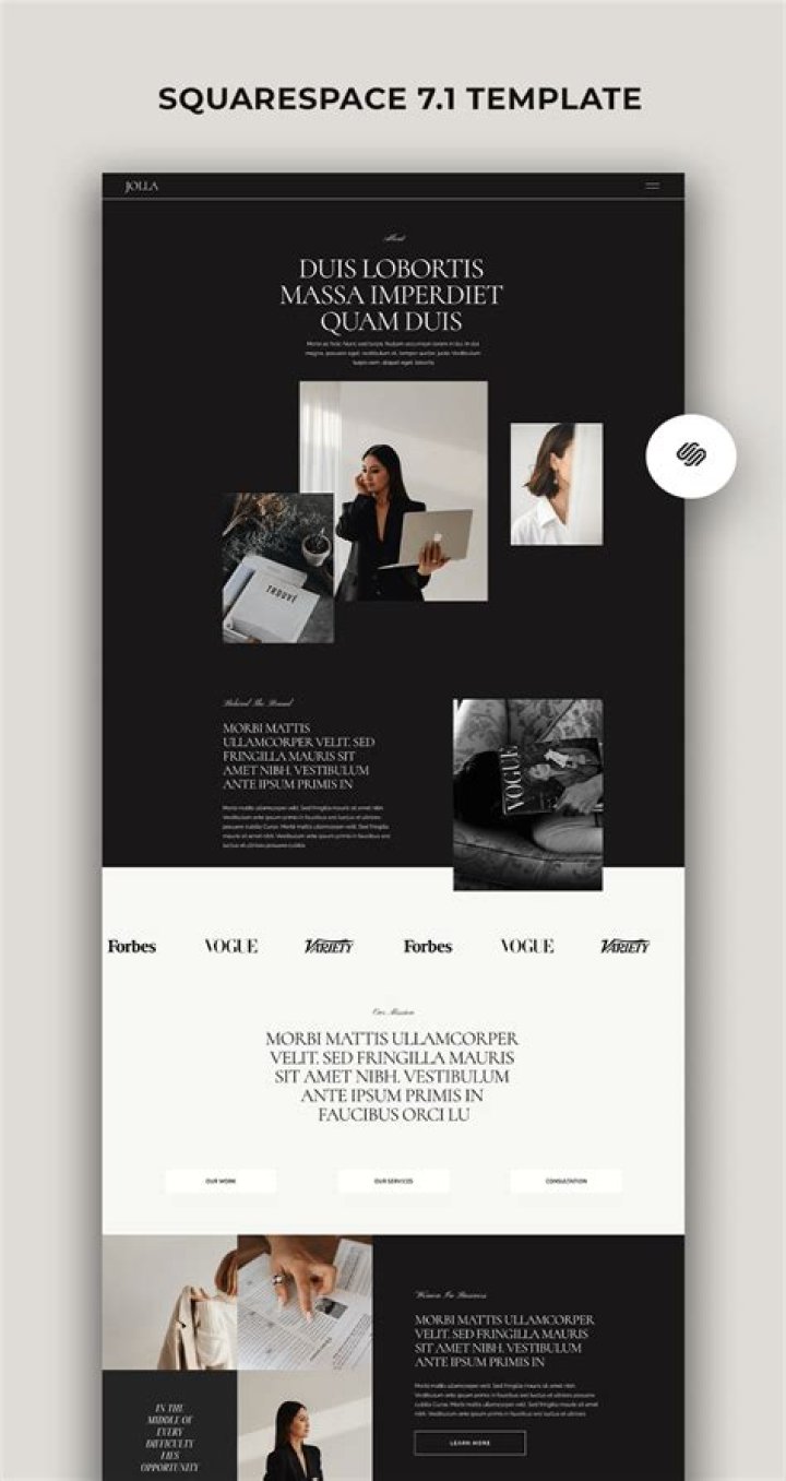 What are the Squarespace 7.1 templates?
