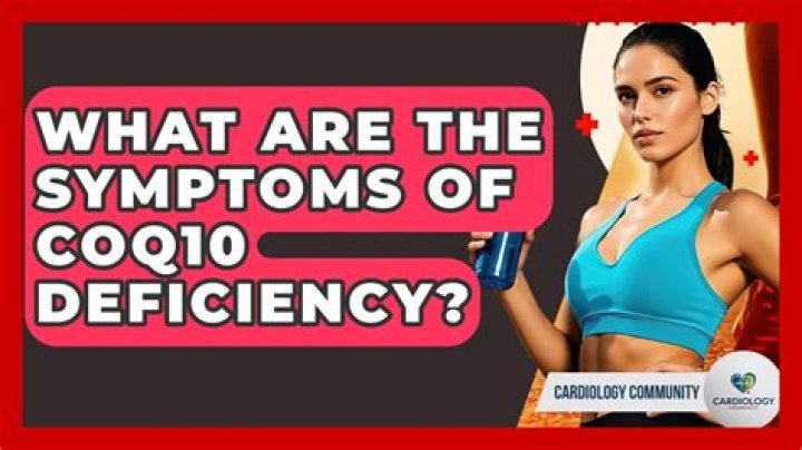 What are the symptoms of CoQ10 deficiency?