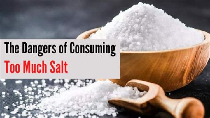 What are the symptoms of too much salt?