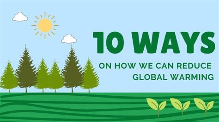 What are the top 10 ways to prevent global warming?