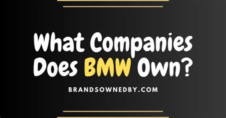 What brand does BMW own?