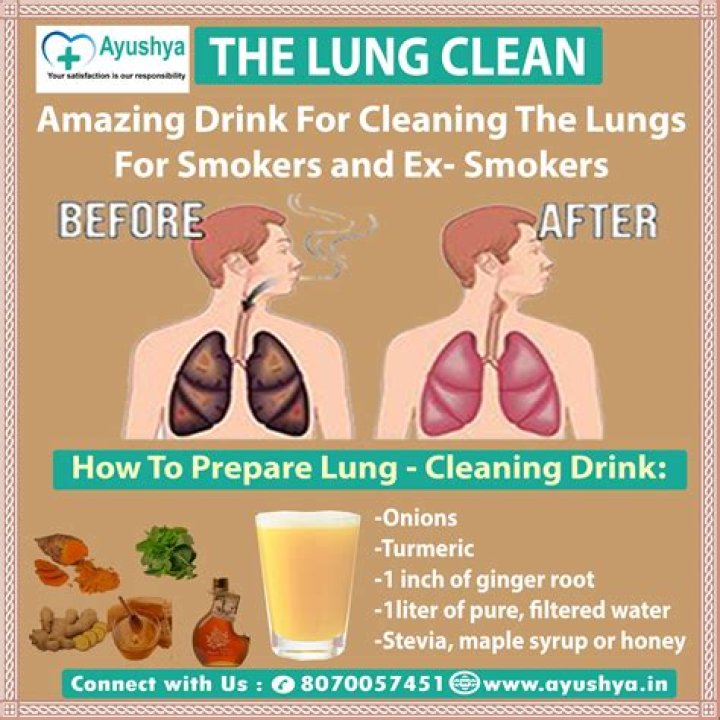 What can I drink to cleanse my lungs?