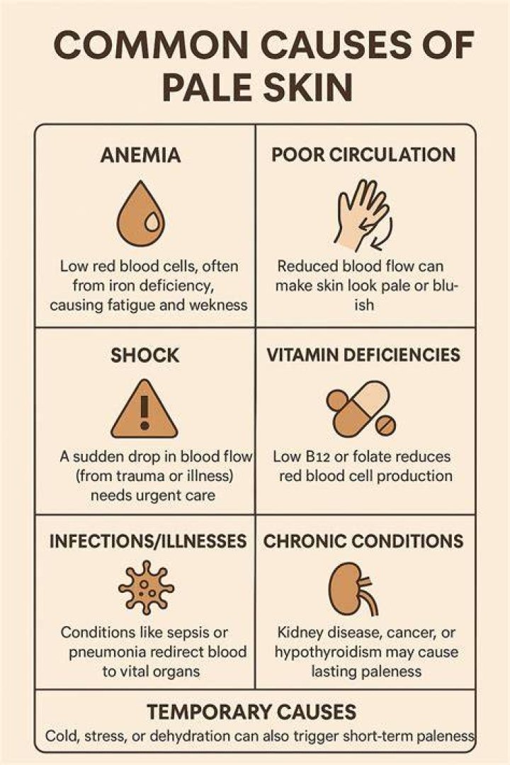 What causes fair skin?