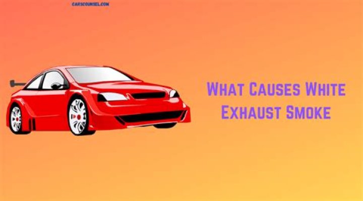 What causes white exhaust smoke?