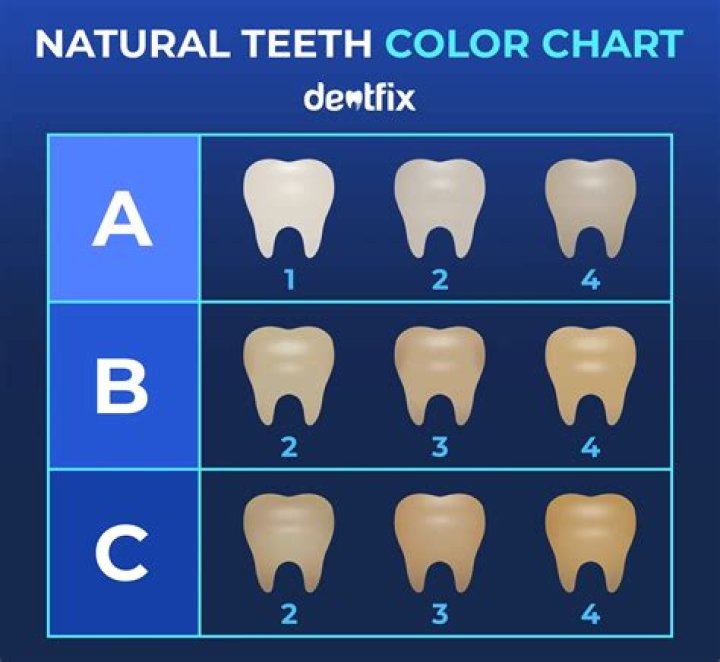 What color are natural teeth?