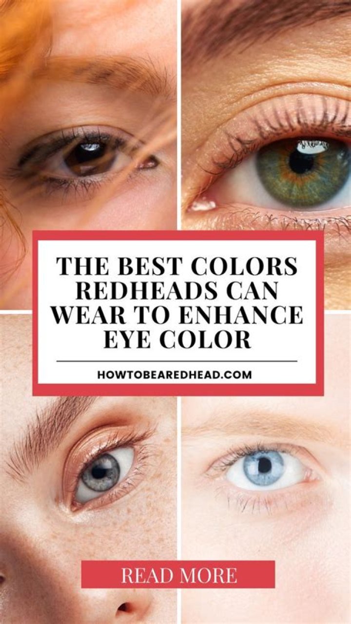 What color eyes do redheads have?
