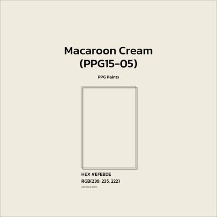 What color is macaroon cream?