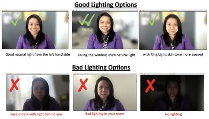 What colors look best on a Zoom meeting?