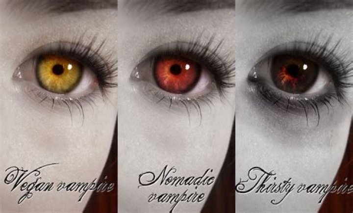 What Colour are vampire eyes?