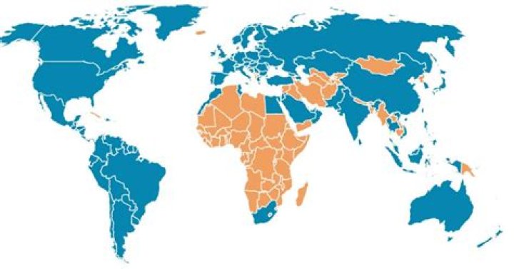 What country has no technology?