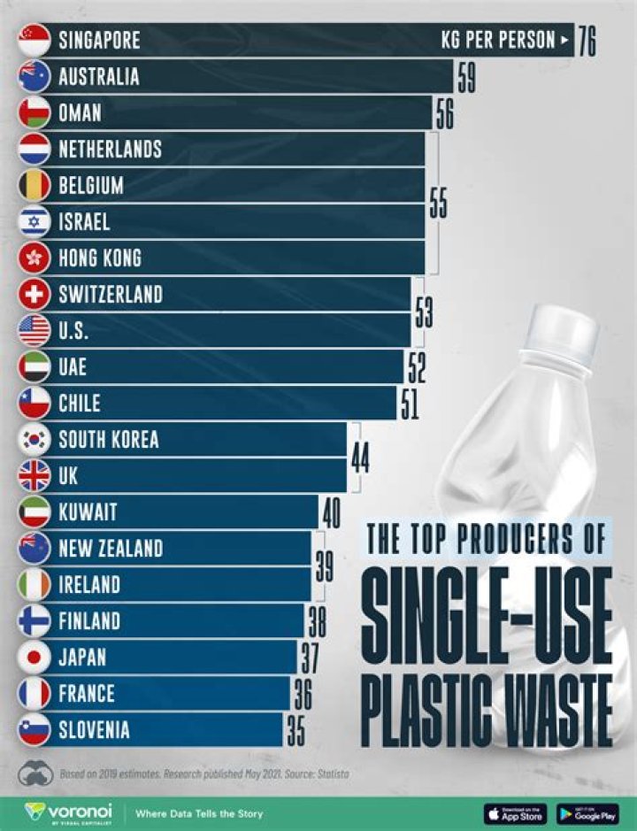 What country wastes the most plastic?