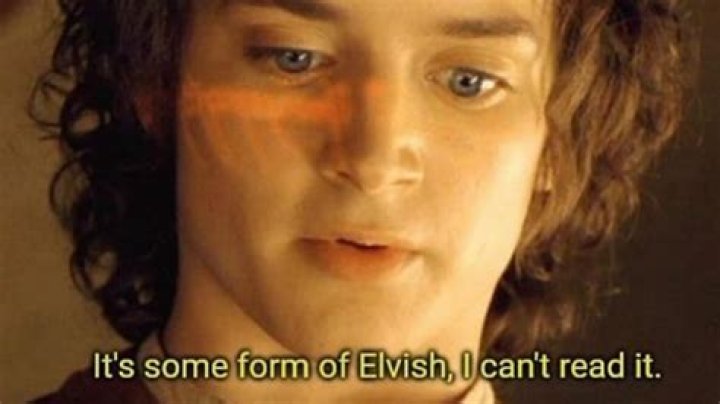What did Gimli say in Elvish?