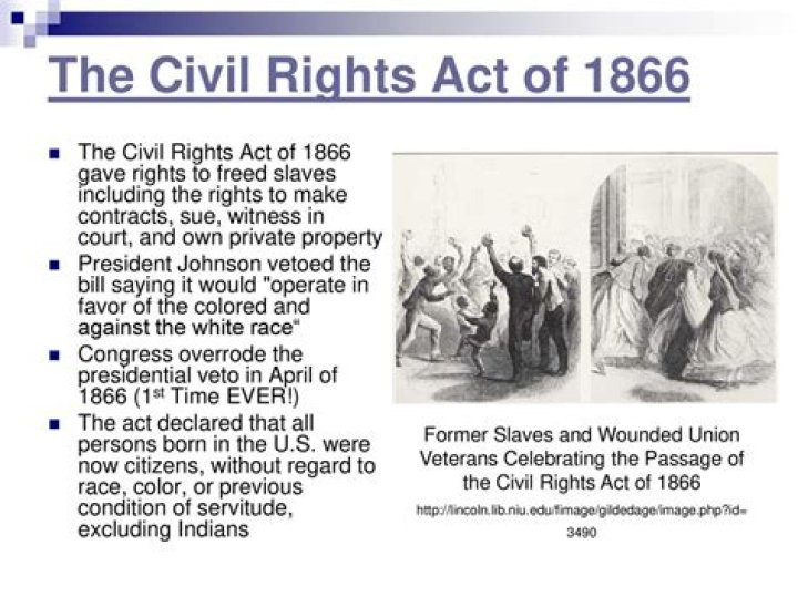 What did the Civil Rights Act of 1866 do?