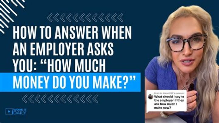 What do I say when an employer asks for previous salary?