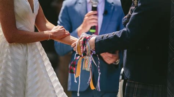 What do you say during handfasting?