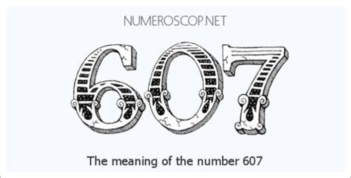 What does 607 mean in text?