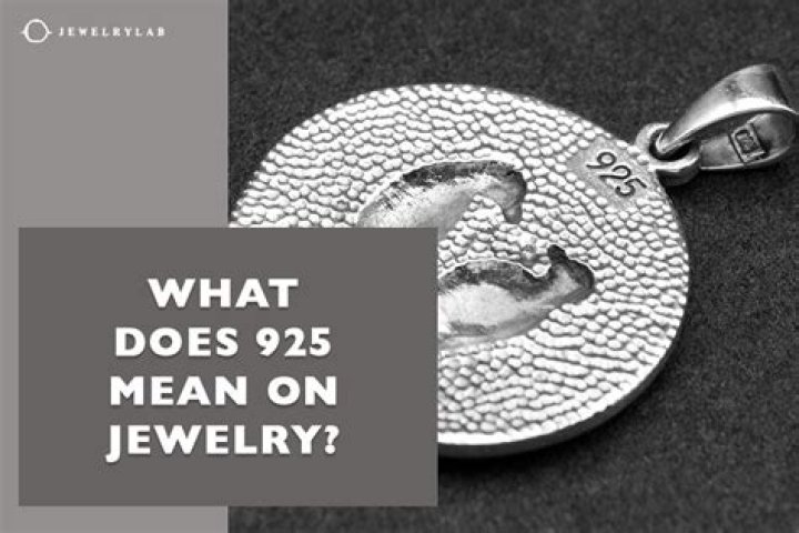 What does 920 mean on jewelry?
