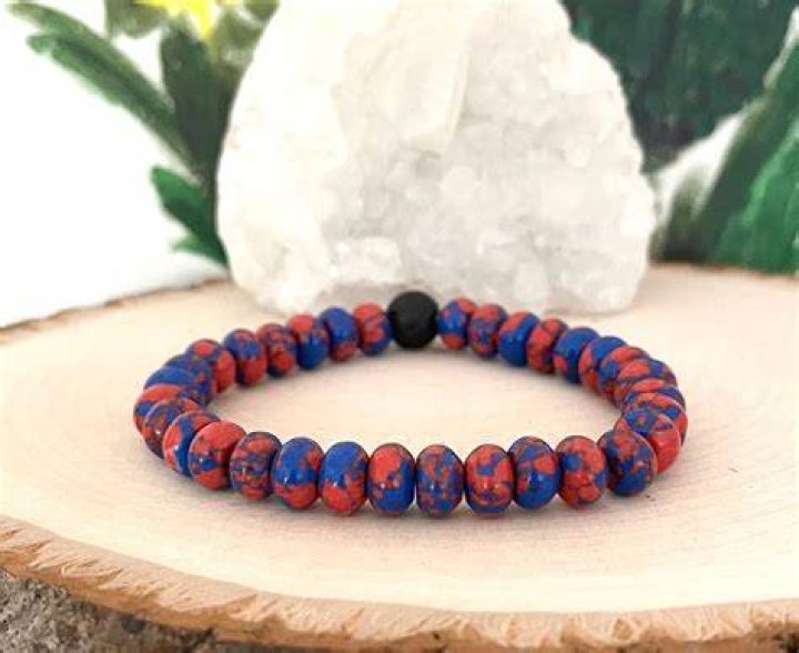 What does a blue and red bracelet mean?