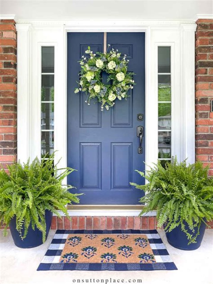 What does a blue front door say about you?