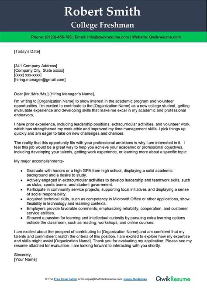 What does a college freshman need?