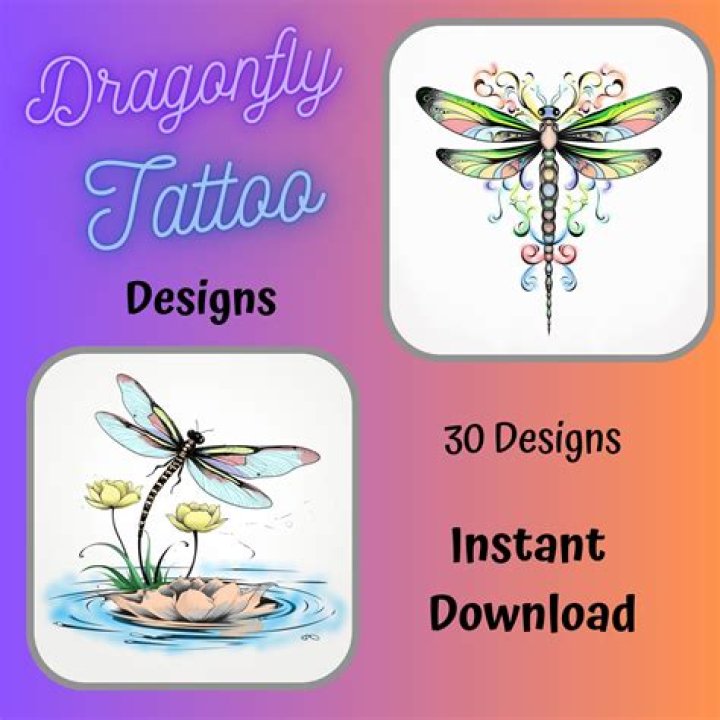 What does a dragonfly symbolize in tattoos?